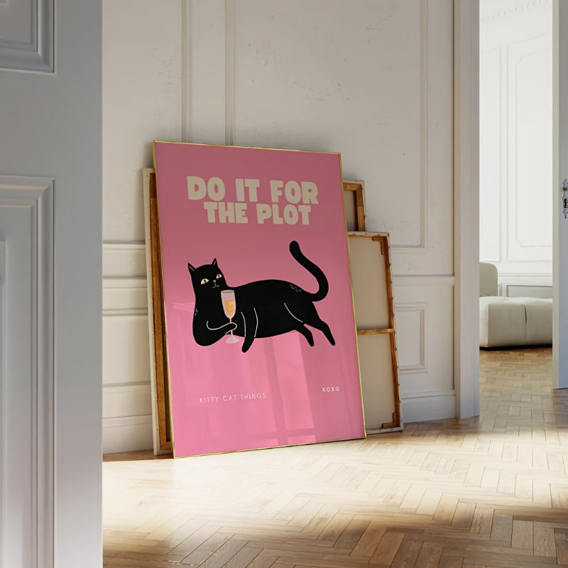 Poster Cat Black