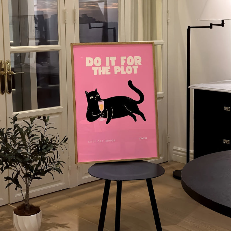 Poster Cat Black